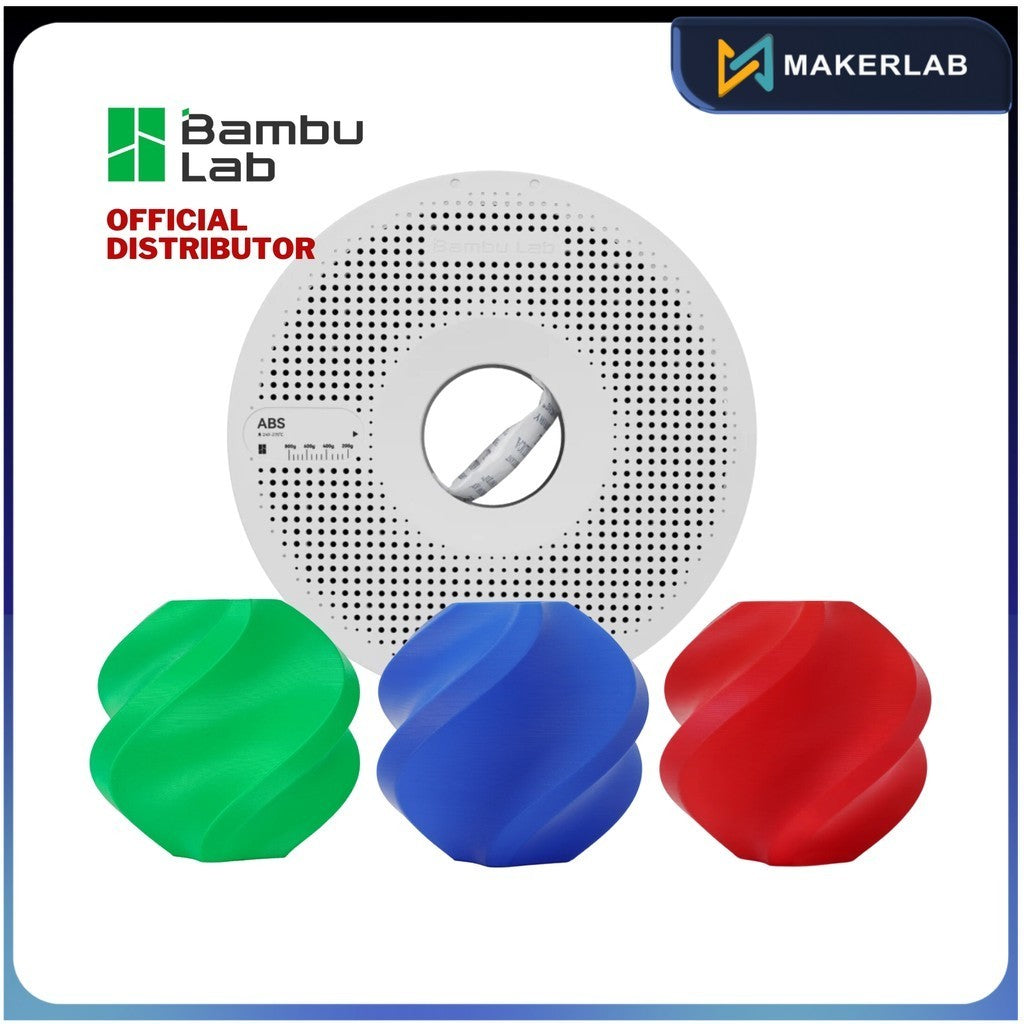 Bambu ABS is a dependable 3D printing material renowned for its exceptional stability, durability, and high impact resistance. Additionally, this filament also boasts excellent heat resistance, making it ideal for projects involving moderate temperatures.